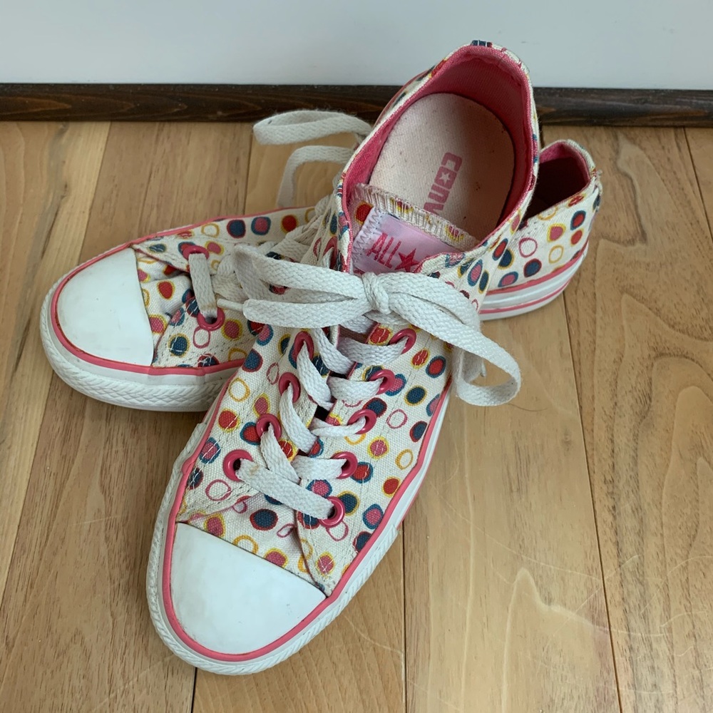 Multi-Color Polka Dot Converse